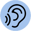 ear inspection icon